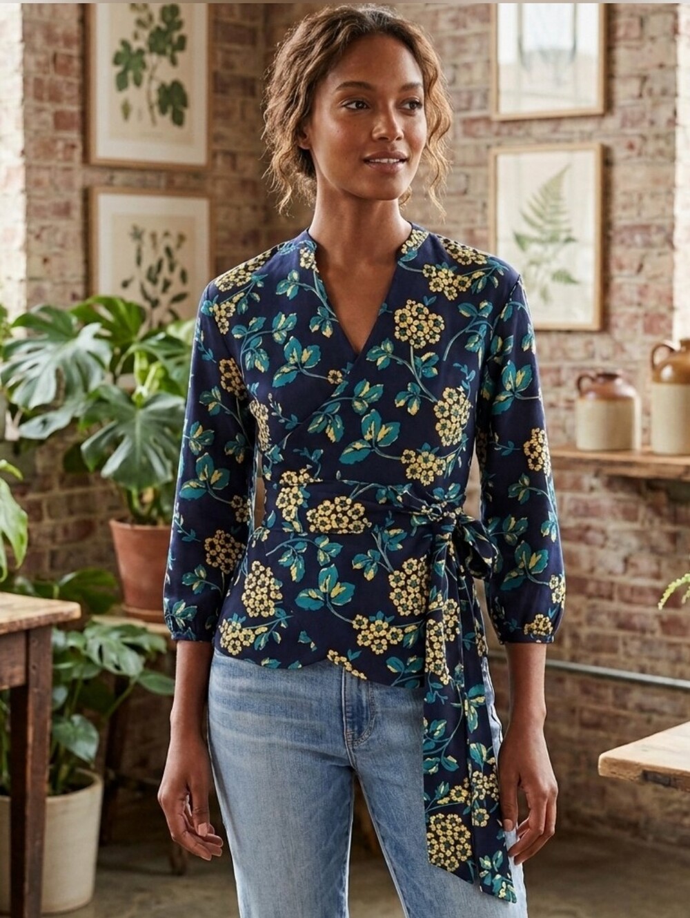 NWT J. Crew Floral Drapey Crepe Wrap